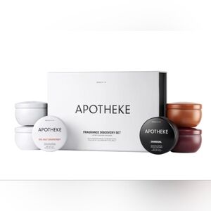 Apotheke Fragrance Discovery Set 6pcs of mini candles  2oz./ NWOS